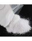 10 g/worek lśniący cukier paznokci brokat cukierki płaszcz proszek biały czarny przezroczysty Pigment paznokci pył paznokci deko