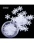 1 Box płatki śniegu plastry Nails Glitter dekoracje AB płatki cekiny błyskotka Spangles 3D tipsy akcesoria JIDX01-06