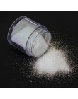 1 sztuk brokat do paznokci pył błyszczące białe czarne płatki Pigment żelowy lakier do paznokci cekiny do zdobienie paznokci dek