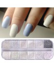 Pełne piękno 12 typ/pudełko olśniewający piasek paznokci Glitter pył efekt syreny AB kolorowy cukier drobny proszek Nail Art cek