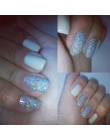 1g holograficzne brokatowe srebrne/czarne laserowe błyszczący brokat proszek pyłu DIY urocze Manicure paznokci dekoracje artysty
