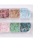 1 przypadku mieszane 12 kolor nieregularne błyskotka Nail Art cekiny kolorowe płatek brokatowe etui na ozdoba do paznokci siatki