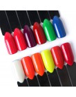 12 kolorów/zestaw fluorescencyjny Neon Pigment proszek do paznokci brokat pył Gradient 3D Ombre pigmenty Manicure paznokci dekor
