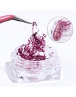 1 zestaw aluminium różowe złote cekiny Nail Art Glitter Flake Powder lakier żelowy uv paznokci błyskotka Mix dekoracja do manicu