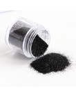 1 sztuk brokat do paznokci pył błyszczące białe czarne płatki Pigment żelowy lakier do paznokci cekiny do zdobienie paznokci dek