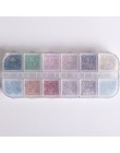 1 przypadku mieszane 12 kolor nieregularne błyskotka Nail Art cekiny kolorowe płatek brokatowe etui na ozdoba do paznokci siatki