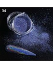 Brokatowy, holograficzny pyłek do paznokci laserowe zanurzenie cekiny Pigment Nail Art gradientowe lustro chrom pył błyszczący p