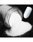 10 g/worek lśniący cukier paznokci brokat cukierki płaszcz proszek biały czarny przezroczysty Pigment paznokci pył paznokci deko