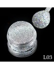 1g holograficzne brokatowe srebrne/czarne laserowe błyszczący brokat proszek pyłu DIY urocze Manicure paznokci dekoracje artysty
