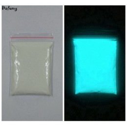 Dofuny 100g Sky Blue Luminous Powder fosfor w proszku do lakieru do paznokci, świecące w ciemności Pigment niebo niebieskie świa