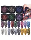 6pc Mix holograficzny olśniewający proszek na paznokcie czerwony zanurzenie płatki Spangles do paznokci dekoracje artystyczne Ma