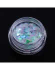 1 sztuk lustro motyl paznokci cekiny płatki gwiazda księżyc serce okrągły paznokci brokat pigment holograficzny dekoracja do man