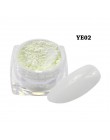 1box fluorescencyjny proszek pigmentowy Nail Art Glitter kolorowe Luminous zanurzenie Neon Flake żel pył DIY polski dekory BEYE0
