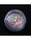 1 sztuk lustro motyl paznokci cekiny płatki gwiazda księżyc serce okrągły paznokci brokat pigment holograficzny dekoracja do man