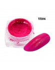1box fluorescencyjny proszek pigmentowy Nail Art Glitter kolorowe Luminous zanurzenie Neon Flake żel pył DIY polski dekory BEYE0