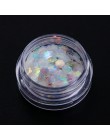 1 sztuk lustro motyl paznokci cekiny płatki gwiazda księżyc serce okrągły paznokci brokat pigment holograficzny dekoracja do man
