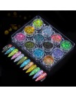 21 sztuk/zestaw brokatowy holograficzny pyłek do paznokci Shining cukier mieszane kolory paznokci brokat gorąca sprzedaż proszek