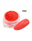 1box fluorescencyjny proszek pigmentowy Nail Art Glitter kolorowe Luminous zanurzenie Neon Flake żel pył DIY polski dekory BEYE0