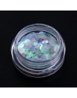 1 sztuk lustro motyl paznokci cekiny płatki gwiazda księżyc serce okrągły paznokci brokat pigment holograficzny dekoracja do man