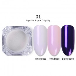 1 Box Mirror Glitter lakier do paznokci chromowany proszek pigmentowy DIY Salon proszek Neon zdobienie paznokci dekoracje dekora