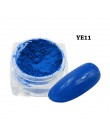 1box fluorescencyjny proszek pigmentowy Nail Art Glitter kolorowe Luminous zanurzenie Neon Flake żel pył DIY polski dekory BEYE0