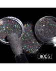 1 pudełko 1g proszek brokatowy błyszczący proszek do paznokci Glitter do paznokci dekoracje artystyczne brokat do paznokci