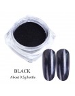 1 box Nail Glitter lustro w proszku super połysk Chrome Glitter różowe złoto srebro metaliczny pył Manicure tarcie do paznokci L