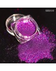 1g holograficzny proszek do paznokci brokat laserowe błyszczące ozdoby do paznokci wystrój Manicure Shining Chrome Pigment poler