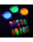 1box świecący gwóźdź brokat fluorescencyjny proszek do zanurzania Neon kolorowy Pigment akcesoria narzędzia do zdobienia paznokc