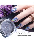 1g paznokci holograficzny laser brokatowy kameleon cekiny dla Nail Art Gradient błyszczący polski Manicure Chrome Pigment pył LA