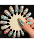 1Box 0.2g Shining Laser Nail Glitter Chrome Rainbow Pigment Nail Glitter holograficzny proszek Manicure dekoracja paznokci BESL0