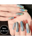 1Box 0.2g Shining Laser Nail Glitter Chrome Rainbow Pigment Nail Glitter holograficzny proszek Manicure dekoracja paznokci BESL0