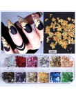 12 siatki mieszane paznokci brokat lustro cukier cekiny proszek do UV żel płatki Manicure porady Nail Art syreni pigment CH097