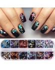 1 zestaw 1/2/3mm mieszane Glitter paznokci cekiny okrągłe błyszczące Paillette Nail Art Glitter porady żel UV 3d Decor Manicure 