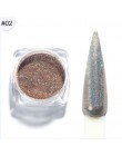1g paznokci holograficzny laser brokatowy kameleon cekiny dla Nail Art Gradient błyszczący polski Manicure Chrome Pigment pył LA