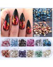 12 siatki mieszane paznokci brokat lustro cukier cekiny proszek do UV żel płatki Manicure porady Nail Art syreni pigment CH097