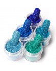 10ML gradientowe błyszczące ozdoby do paznokci brokat w proszku różowe złoto płatki świecący pył DIY Chrome Pigment polski Manic