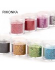 8 g/pudło holograficzny sześciokątny kształt Nail Art brokat w proszku laserowe błyszczące cekiny na paznokcie DIY świecący pazn
