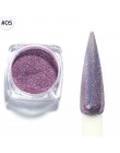 1g paznokci holograficzny laser brokatowy kameleon cekiny dla Nail Art Gradient błyszczący polski Manicure Chrome Pigment pył LA