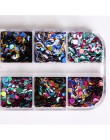 1 zestaw 1/2/3mm mieszane Glitter paznokci cekiny okrągłe błyszczące Paillette Nail Art Glitter porady żel UV 3d Decor Manicure 