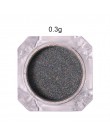0.3g metaliczny lustrzany brokat w proszku do paznokci w proszku srebrny Metal efekt paznokci pył UV Gel Pigment zdobienie pazno