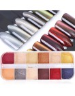 12 siatki mieszane paznokci brokat lustro cukier cekiny proszek do UV żel płatki Manicure porady Nail Art syreni pigment CH097