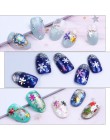 1 Box holograficzne Xmas płatki śniegu paznokci cekiny płatki 3D Nail Art brokat Laser AB srebrny Paillette Manicure dekoracje S