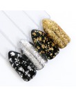 1 sztuk holograficzny brokat lustro chromowane płatki cekiny proszek do paznokci aluminiowe złoto srebro Paillette Nail Art foli