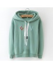 Odzież damska 2019 bluza bluzy bluza z kapturem Harajuku wzór wypoczynek Plus rozmiar Punk Oversized Streetwear Hat Coat