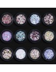 Glitter płatki 3D koło okrągłe sześciokąty Nail Art cekiny świecący błyskotka ozdoby akrylowe polski Manicure TRPX01-12
