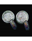 1 sztuk nowy efekt nieregularnego lustra efekt kameleona holograficzne proszki Nail Glitter Rainbow Galaxy Paillette laserowe pł
