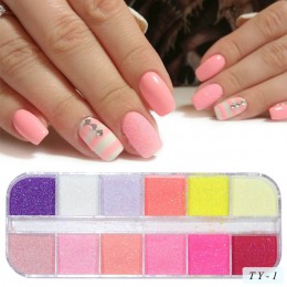 31 rodzaje Nail Glitter Mix kolor płatki błyszczące cekiny pył kameleon/syrenka/lustro w kształcie Paillette porady Manicure SA6