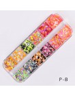 1 zestaw 1/2/3mm mieszane Glitter paznokci cekiny okrągłe błyszczące Paillette Nail Art Glitter porady żel UV 3d Decor Manicure 