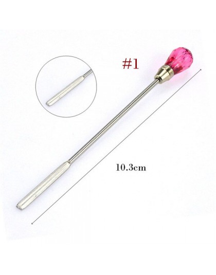 1pc Nail Art mieszanie pręt narzędzie proszek akrylowy lakier żelowy uv łyżka akrylowe rozsianych Pen Manicure paznokci brokat n